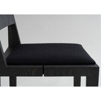 016 Maasto Spisebordsstol Polstret Sæde Sort/Kvadrat 0194