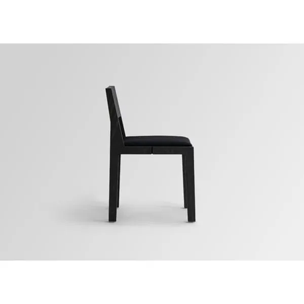 016 Maasto Spisebordsstol Polstret Sæde Sort/Kvadrat 0194