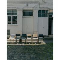 016 Maasto Spisebordsstol Polstret Sæde Sort/Kvadrat 0194