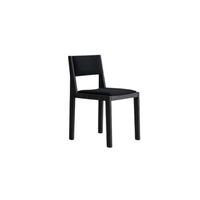 016 Maasto Spisebordsstol Polstret Sæde & Ryg Sort/Kvadrat 0194