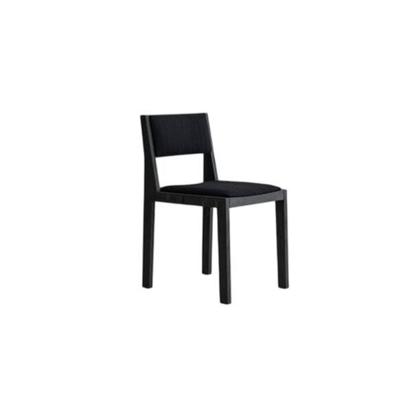 016 Maasto Dining Chair Upholstered Seat & Back Black/Black 0194