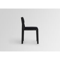 016 Maasto Spisebordsstol Polstret Sæde & Ryg Sort/Kvadrat 0194