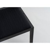 016 Maasto Spisebordsstol Polstret Sæde & Ryg Sort/Kvadrat 0194