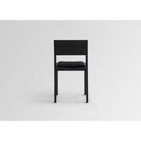 016 Maasto Spisebordsstol Polstret Sæde & Ryg Sort/Kvadrat 0194