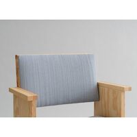 016 Maasto Dining Chair With Armrests & Upholstered Seat/Back Natural/Square 0134