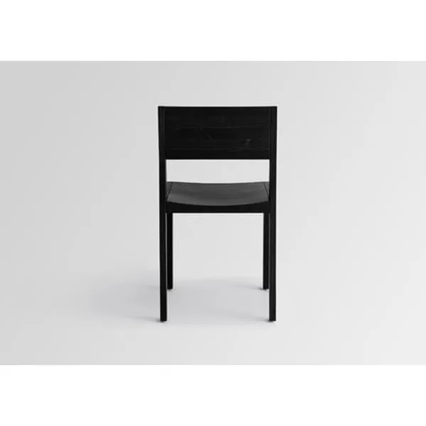 016 Maasto Sedia da Pranzo con Braccioli Nero