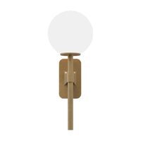 Tacoma Wandlampe, Messing & Opal- Lampenschirm