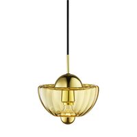 Lotus Pendel Amber/Guld