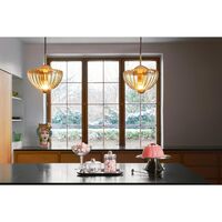 Lotus Pendel Amber/Guld