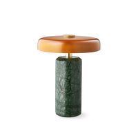 Trip Tragbare Lampe Moosmarmor/ Bernstein