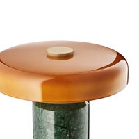 Trip Tragbare Lampe Moosmarmor/ Bernstein
