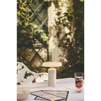 Trip Tragbare Lampe Silber Marmor/Rose