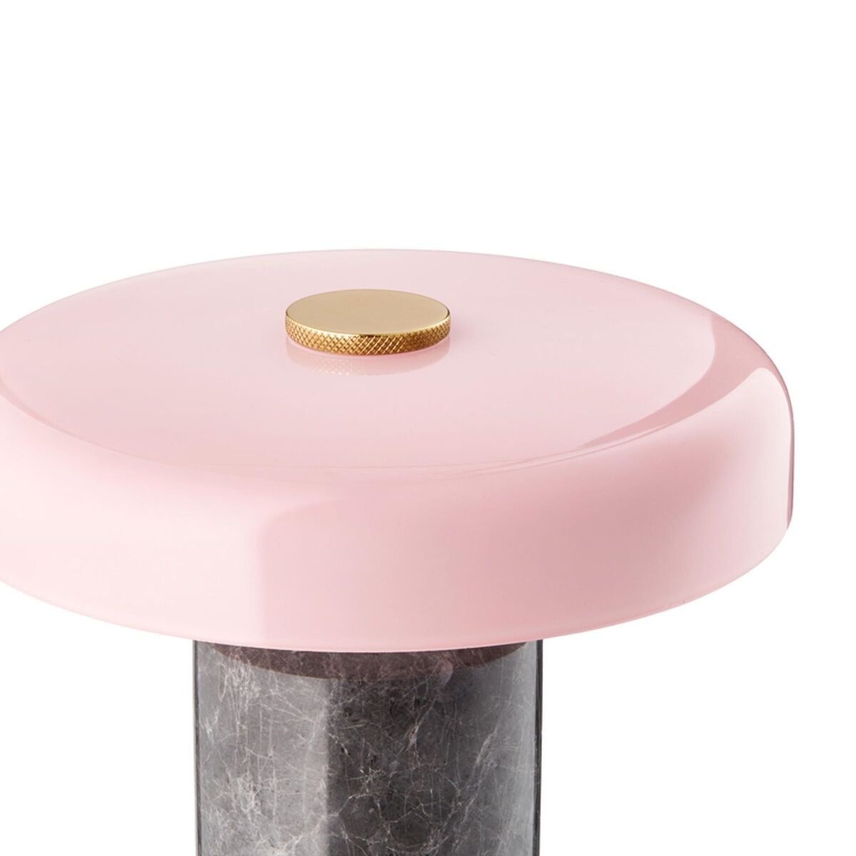Trip Tragbare Lampe Silber Marmor/Rose