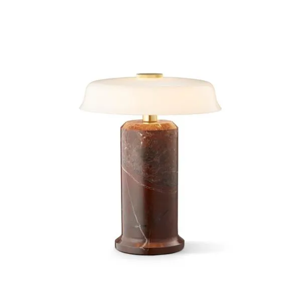 Trip No. 2 Portable Lamp Burgundy Marble/Glossy Opal