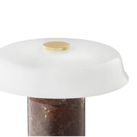 Trip No. 2 Portable Lamp Burgundy Marble/Glossy Opal
