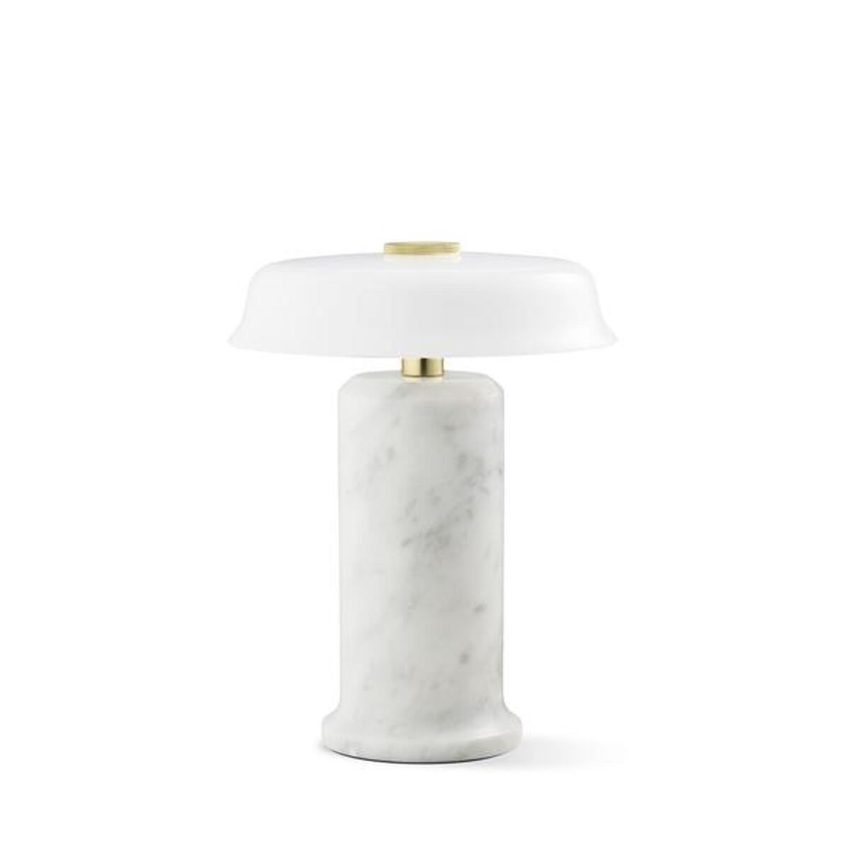Trip No. 2 Portable Lamp Carrara Marble/Glossy Opal