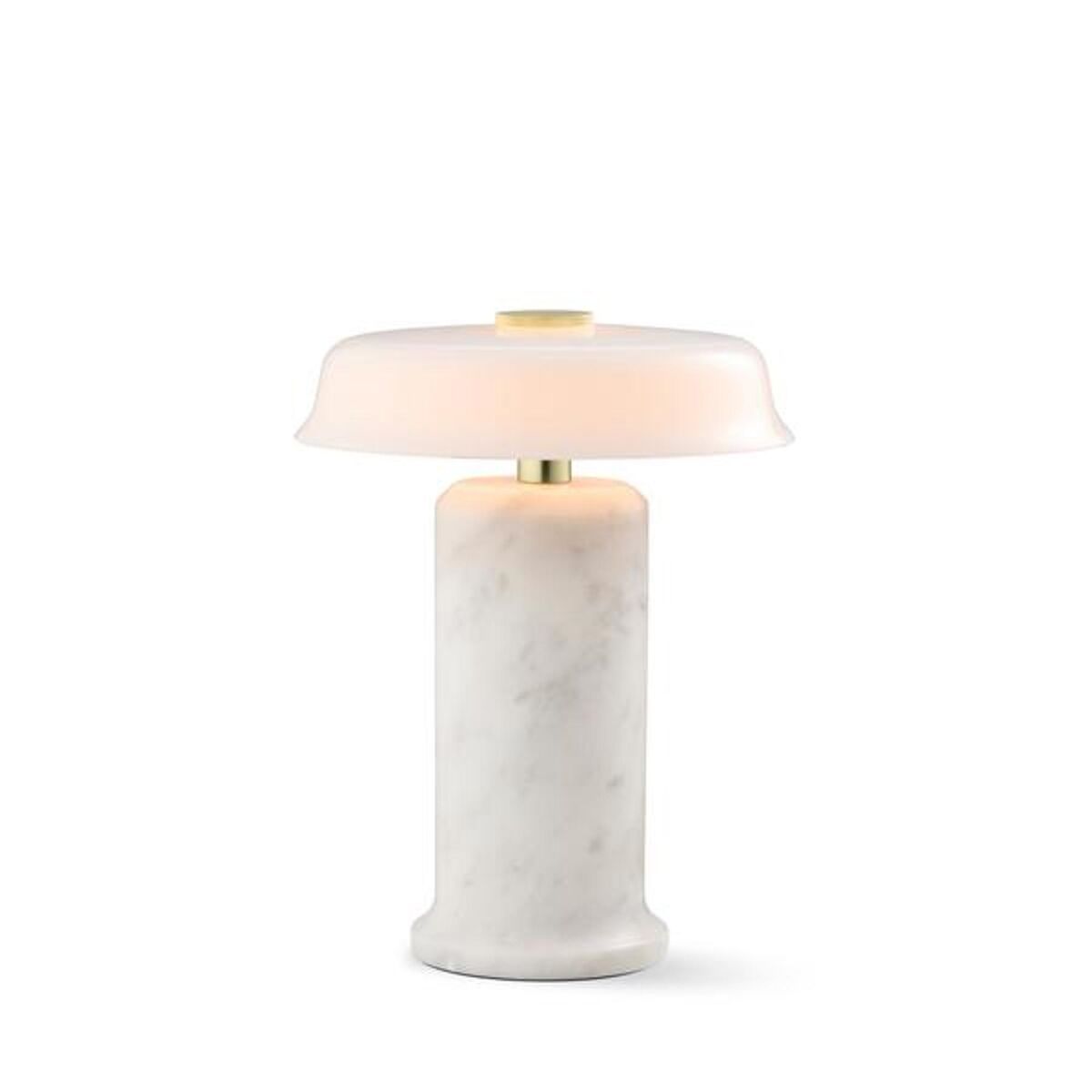 Trip No. 2 Portable Lamp Carrara Marble/Glossy Opal