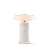 Trip No. 2 Portable Lamp Carrara Marble/Glossy Opal