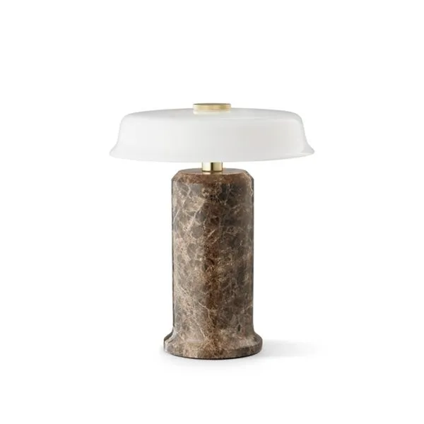 Trip No. 2 Portable Lamp Dark Emperador Marble/Glossy Opal