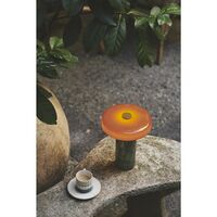Trip No. 2 Portable Lamp Dark Emperador Marble/Glossy Opal
