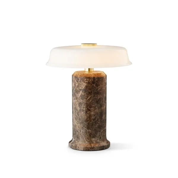 Trip No. 2 Portable Lamp Dark Emperador Marble/Glossy Opal