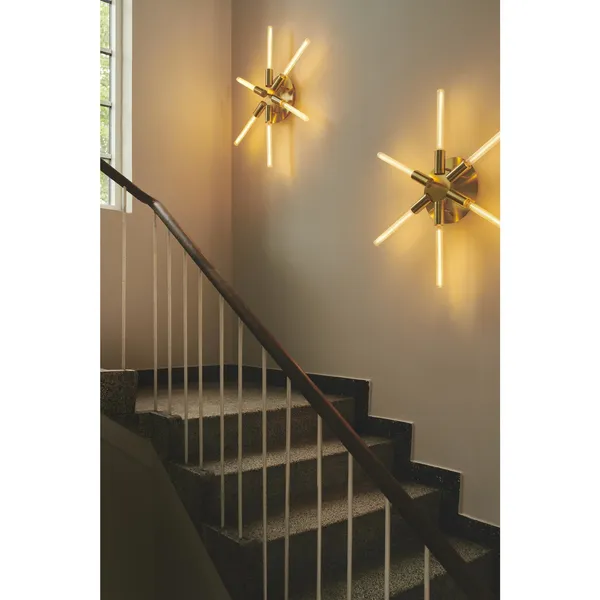 Liberty Star Wandlamp Geborsteld Goud