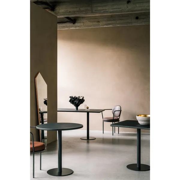 Skins Coffee Table Ø74 Gold/Brandy