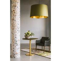 Skins Coffee Table Ø74 Gold/Brandy