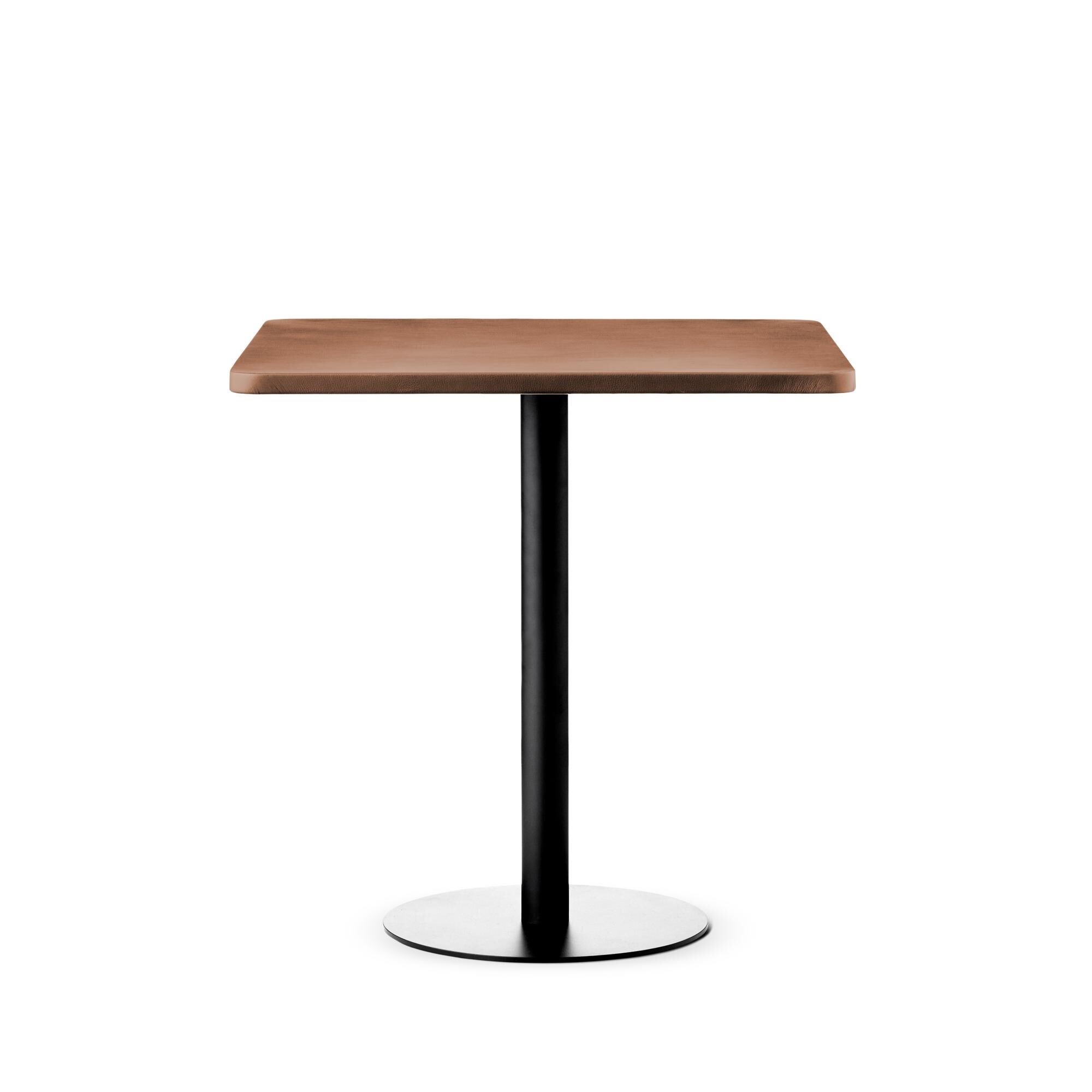 Skins Salongbord 74×74 Sort/ Brandy