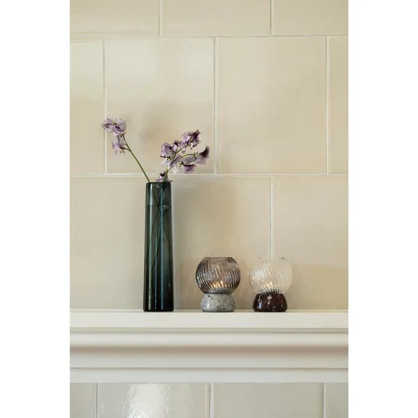 Twist Of Marble Kerzenhalter Silber/Rauch