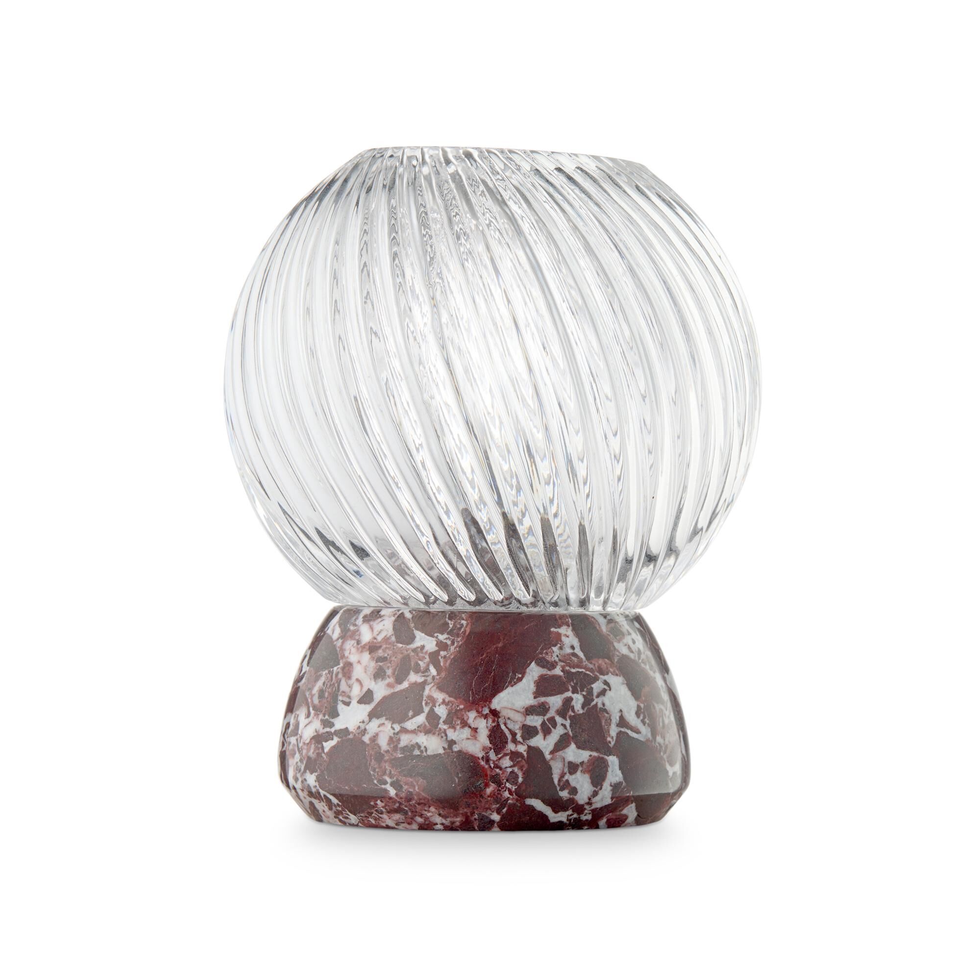 Twist Of Marble Lysestake Burgunder/ Klar