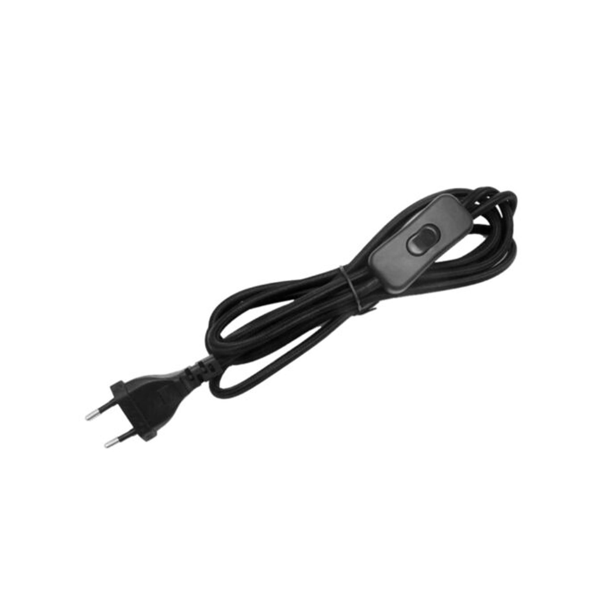 Kabelsett Med Bryter 200 cm Sort