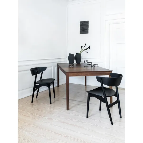 No 7 Spisestol Sort Eik