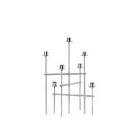Candelabro Elysia de en Acero Inoxidable Pulido