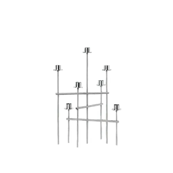 Candelabro Elysia de en Acero Inoxidable Pulido