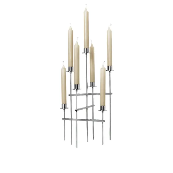 Candelabro Elysia de en Acero Inoxidable Pulido
