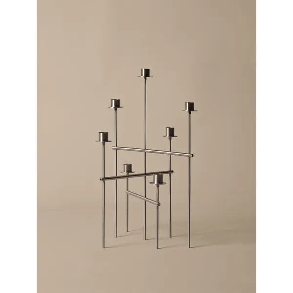 Candelabro Elysia de en Acero Inoxidable Pulido