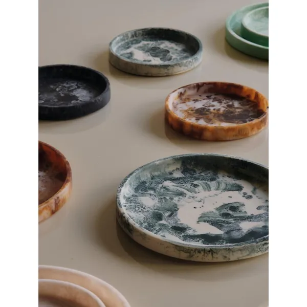 Mist Tray Ø20 Emerald/Ecru