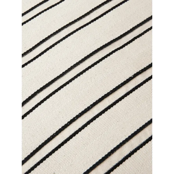 Twill Bolster Cushion Off-White/ Black