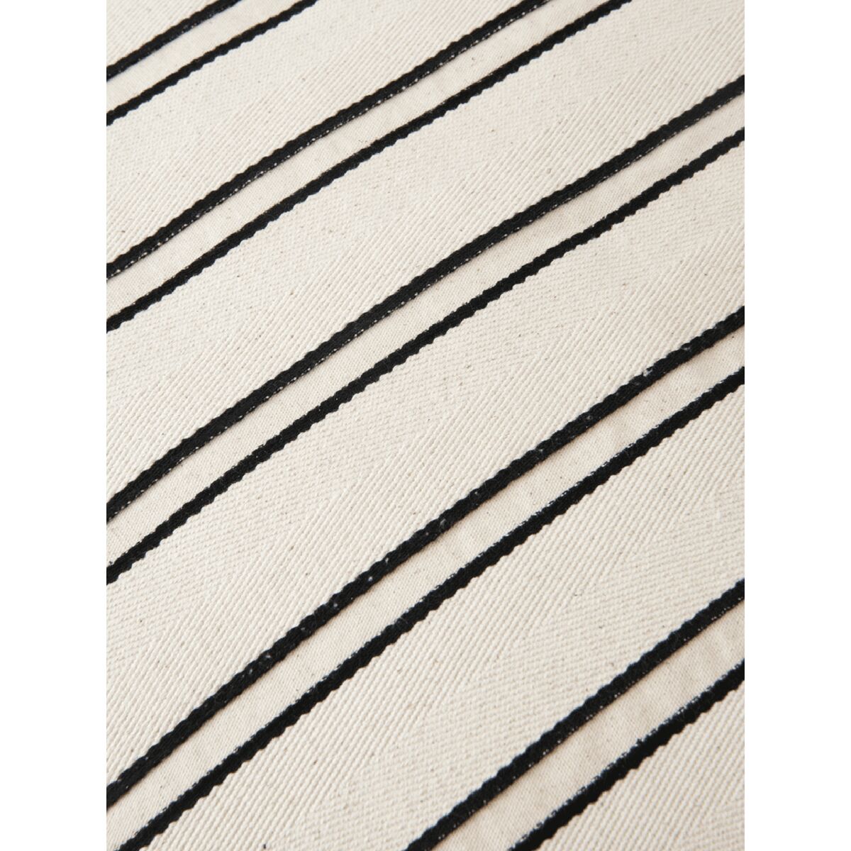 Twill Bolster Cushion Off-White/ Black