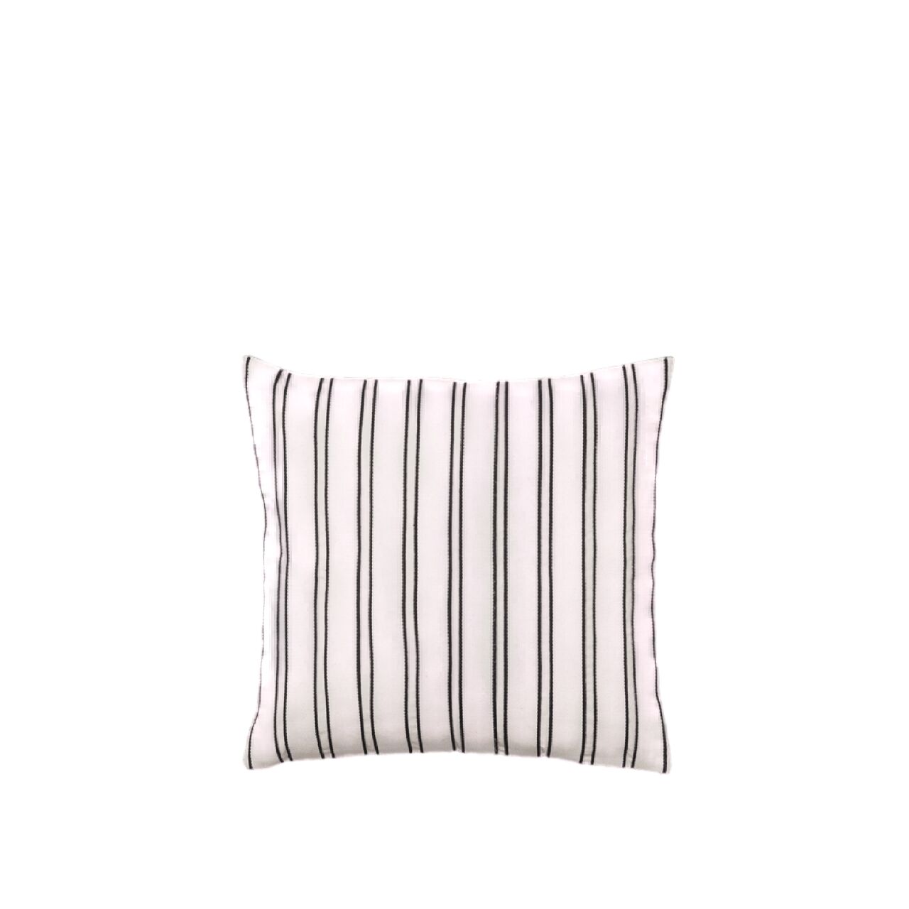 Housse de coussin en sergé , blanc cassé/ Noir