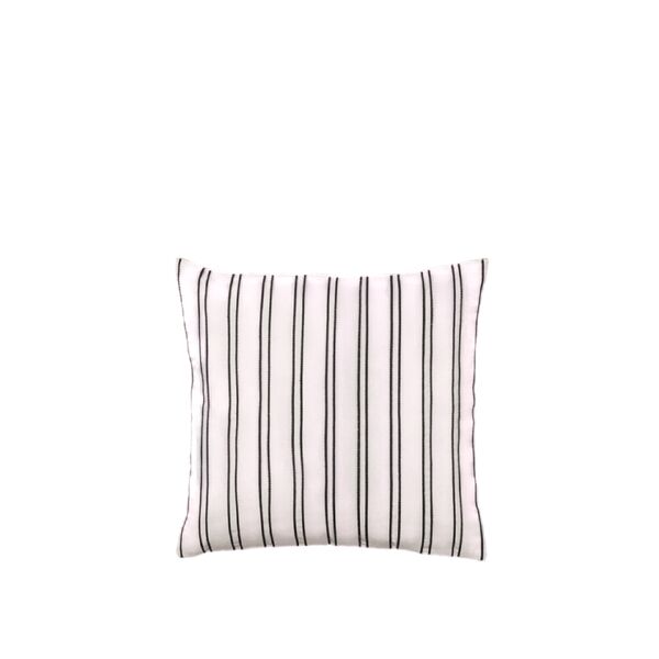 Fodera per cuscino in twill bianco sporco/ Nero