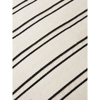 Twill Rectangular Cushion Cover Off-White/ Black