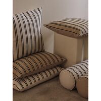 Twill Rectangular Cushion Cover Off-White/ Black