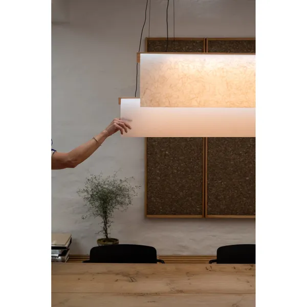 Enso Pendant 150 Brown Oak