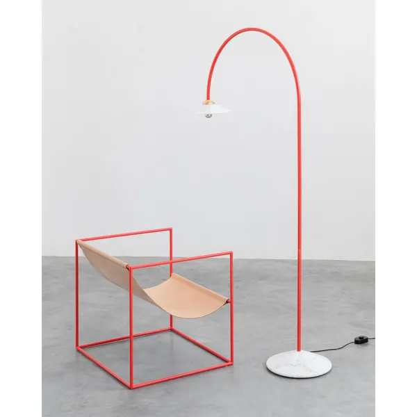 Valerie Object Standing Lamp N°1 Floor Lamp Red/ Marble