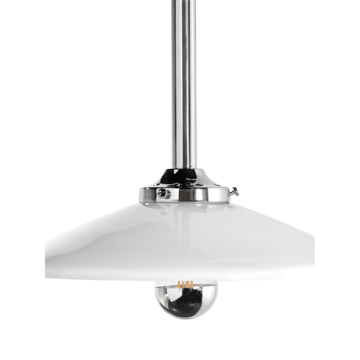 Lampada A Sospensione N°5 Applique Acciaio Cromato