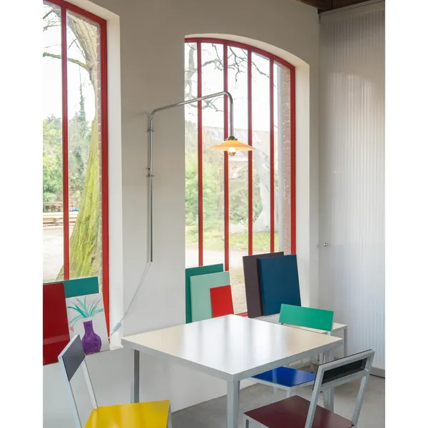 Hanging Lamp N°5 Wall Lamp Chromed Steel