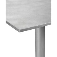 Valerie Object Alu Sqaure Dining Table Gray