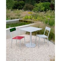 Valerie Object Alu Sqaure Dining Table Gray